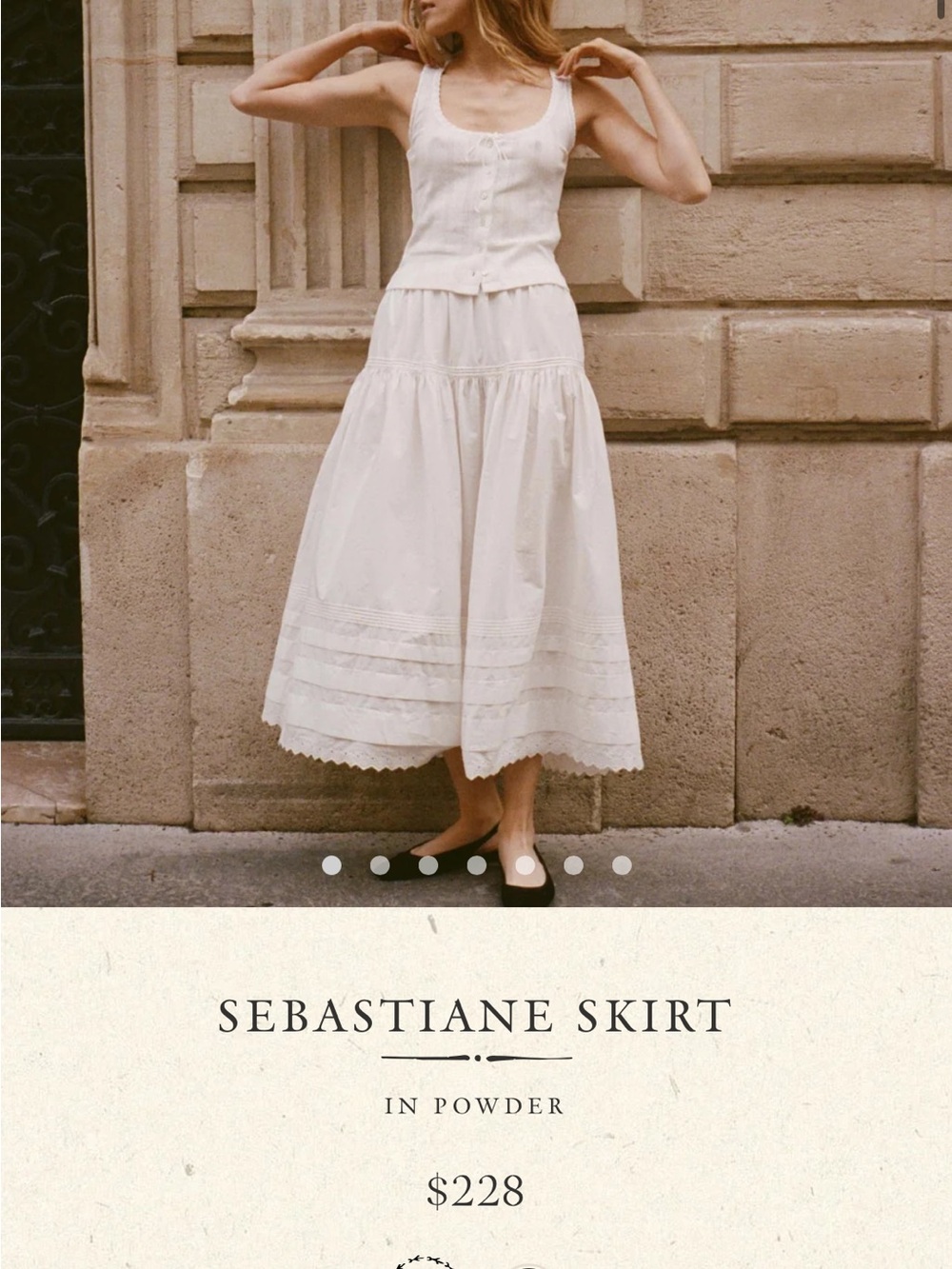 FLASH SALE! Gently worn DÔEN SEBASTIANE SKIRT in Size S!
